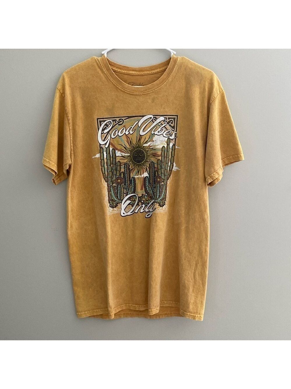 Good vibes southwest mustard yellow Tshirt